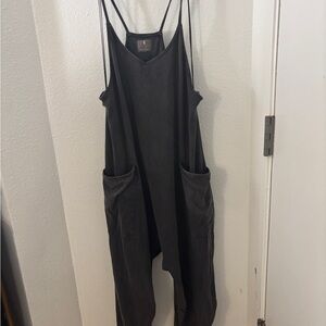 Free People Charcoal Jumpsuit